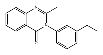 3-Ethylphenyl etaqualone Struktur