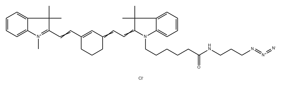 Cy7-叠氮, 1557149-65-1, 结构式