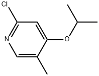 2-chloro-4-isopropoxy-5-methylpyridine Structure