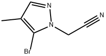 5-Bromo-4-methyl-1H-pyrazole-1-acetonitrile,1557341-79-3,结构式