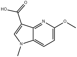 5-methoxy-1-methyl-1H-pyrrolo[3,2-b]pyridine-3-carboxylic acid 化学構造式