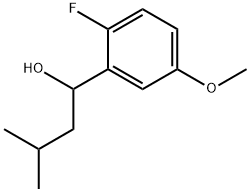 1-(2-fluoro-5-methoxyphenyl)-3-methylbutan-1-ol|