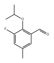 3-Fluoro-2-isopropoxy-5-methylbenzaldehyde,1557942-85-4,结构式