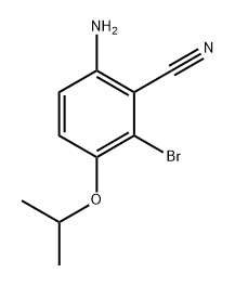 Benzonitrile, 6-amino-2-bromo-3-(1-methylethoxy)- Structure