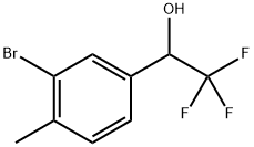 1-(3-溴-4-甲基苯基)-2,2,2-三氟乙烷-1-醇, 1558113-01-1, 结构式