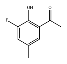 1-(3-fluoro-2-hydroxy-5-methylphenyl)ethan-1-one Struktur