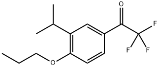 2,2,2-Tifluoro-1-(3-isopropyl-4-propoxyphenyl)ethanone,1558219-29-6,结构式