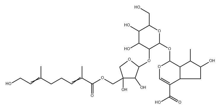 イネルミノシドB 化学構造式