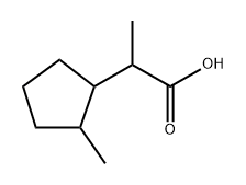 Cyclopentaneacetic acid, α,2-dimethyl- Structure