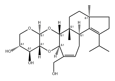 猴头菌多醇C,156101-09-6,结构式