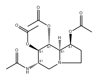 Acetamide, N-1,7,8-tris(acetyloxy)octahydro-6-indolizinyl-, 1S-(1.alpha.,6.beta.,7.alpha.,8.beta.,8a.beta.)-|