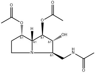 Acetamide, N-1,7-bis(acetyloxy)hexahydro-2-hydroxy-1H-pyrrolizin-3-ylmethyl-, 1R-(1.alpha.,2.beta.,3.alpha.,7.beta.,7a.alpha.)-|