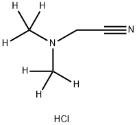 2-[Di(methyl-d3)amino]acetonitrile Hydrochloride 化学構造式