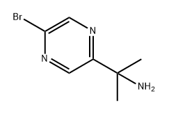 2-Bromo-5-(2-aminopropan-2-yl)pyazine Structure