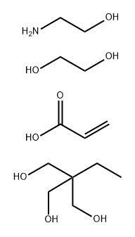 2-Propenoic acid, polymer with 2-aminoethanol, 1,2-ethanediol and 2-ethyl-2-(hydroxymethyl)-1,3-propanediol Structure