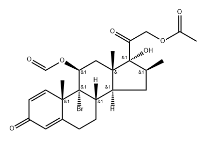 2-((9R,10S,11S,13S,16S,17R)-9-Bromo-11-(formyloxy)-17-hydroxy-10,13,16-trimethyl-3-oxo-6,7,8,9,10,11,12,13,14,15,16,17-dodecahydro-3H-cyclopenta[a]phenanthren-17-yl)-2-oxoethyl acetate|