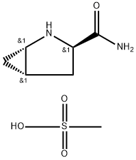 2-Azabicyclo[3.1.0]hexane-3-carboxamide, (1S,3R,5S)-, methanesulfonate (1:1) Struktur
