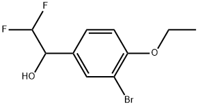 3-Bromo-α-(difluoromethyl)-4-ethoxybenzenemethanol 结构式