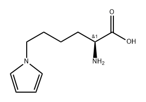 1H-Pyrrole-1-hexanoic acid, α-amino-, (αS)- Struktur