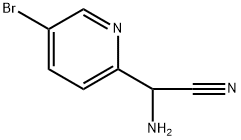 2-氨基-2-(5-溴吡啶-2-基)乙腈,1565397-51-4,结构式