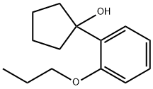 1-(2-propoxyphenyl)cyclopentanol 化学構造式