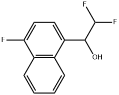 α-(Difluoromethyl)-4-fluoro-1-naphthalenemethanol Struktur