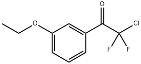 2-Chloro-1-(3-ethoxy-phenyl)-2,2-difluoro-ethanone Struktur