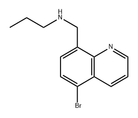 N-((5-bromoquinolin-8-yl)methyl)propan-1-amine,1565944-69-5,结构式