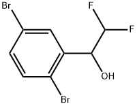 2,5-Dibromo-α-(difluoromethyl)benzenemethanol Structure