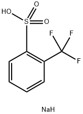 Benzenesulfonic acid, 2-(trifluoromethyl)-, sodium salt (1:1) Struktur