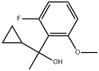 α-Cyclopropyl-2-fluoro-6-methoxy-α-methylbenzenemethanol Structure