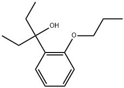 α,α-Diethyl-2-propoxybenzenemethanol 化学構造式