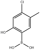 (4-chloro-2-hydroxy-5-methylphenyl)boronic acid 化学構造式