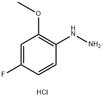 1-(4-Fluoro-2-methoxyphenyl)hydrazine hydrochloride Structure