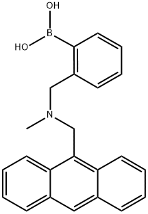 Boronic acid, B-[2-[[(9-anthracenylmethyl)methylamino]methyl]phenyl]- 结构式