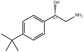 Benzenemethanol, α-(aminomethyl)-4-(1,1-dimethylethyl)-, (αS)- Struktur