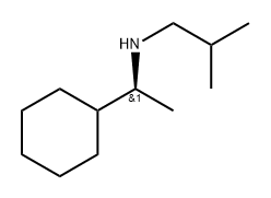 (S)-N-(1-环己基乙基)-2-甲基丙-1-胺 结构式