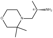 4-Morpholineethanamine, α,3,3-trimethyl-, (αS)- Structure