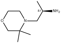 4-Morpholineethanamine, α,3,3-trimethyl-, (αR)- Structure