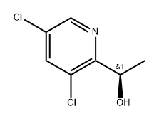 (R)-1-(3,5-二氯吡啶-2-基)乙烷-1-醇,1568026-13-0,结构式