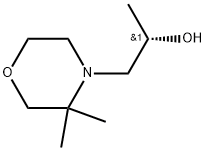 4-Morpholineethanol, α,3,3-trimethyl-, (αS)- 化学構造式