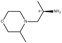 4-Morpholineethanamine, α,3-dimethyl-, (αR)- 化学構造式