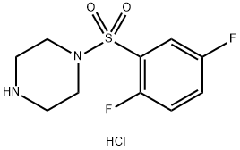 1-(2,5-difluorobenzenesulfonyl)piperazine hydrochloride Structure