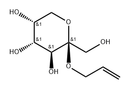 β-D-Fructopyranoside, 2-propen-1-yl 结构式