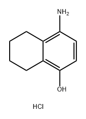 1-Naphthalenol, 4-amino-5,6,7,8-tetrahydro-, hydrochloride (1:1) 结构式