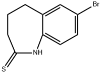 7-Bromo-1,3,4,5-tetrahydro-2H-benzo[b]azepine-2-thione 化学構造式