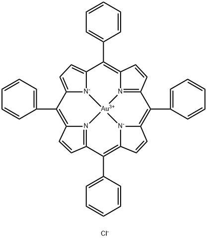 AU(III)MESO-四苯基卟啉氯化物,15695-27-9,结构式