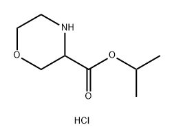 3-Morpholinecarboxylic acid, 1-methylethylester,hydrochloride Structure