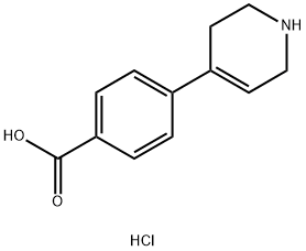 4-(1,2,3,6-tetrahydropyridin-4-yl)benzoic acid hydrochloride Structure