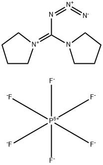 Pyrrolidinium, 1-(azido-1-pyrrolidinylmethylene)-, hexafluorophosphate(1-) (9CI) Struktur